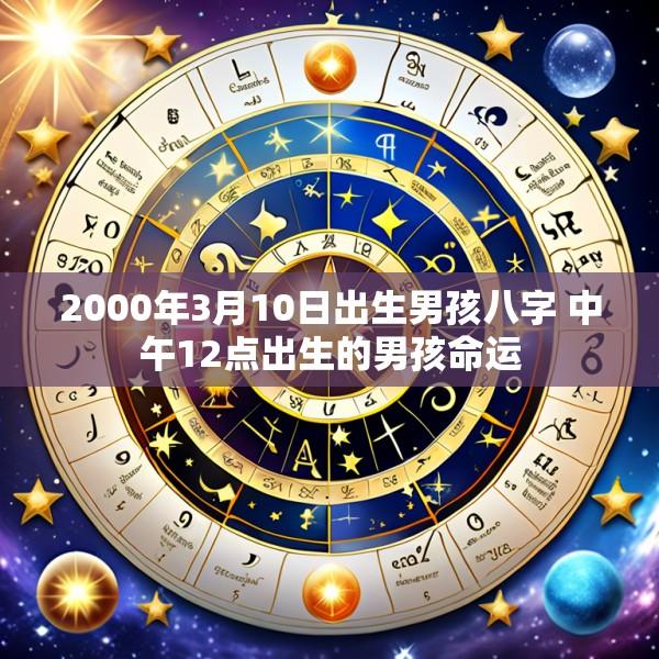 2000年3月10日出生男孩八字 中午12点出生的男孩命运