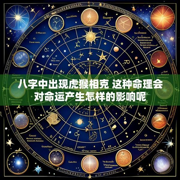 八字中出现虎猴相克 这种命理会对命运产生怎样的影响呢
