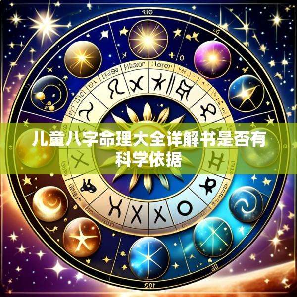 儿童八字命理大全详解书是否有科学依据