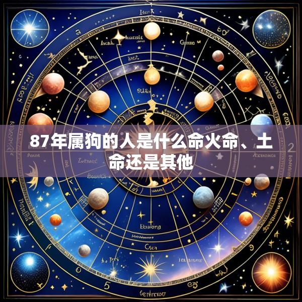 87年属狗的人是什么命火命、土命还是其他