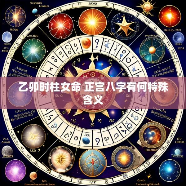 乙卯时柱女命 正宫八字有何特殊含义