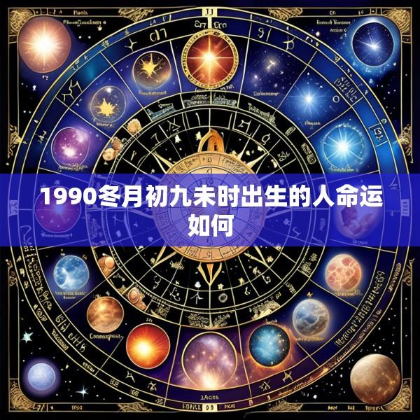 1990冬月初九未时出生的人命运如何