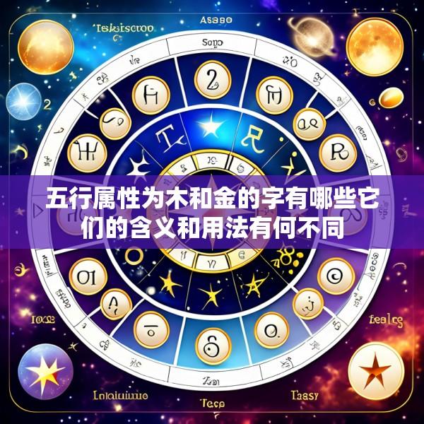 五行属性为木和金的字有哪些它们的含义和用法有何不同