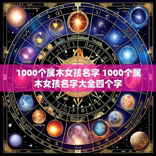 1000个属木女孩名字 1000个属木女孩名字大全四个字