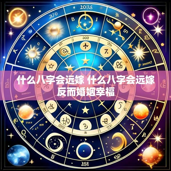 什么八字会远嫁 什么八字会远嫁反而婚姻幸福
