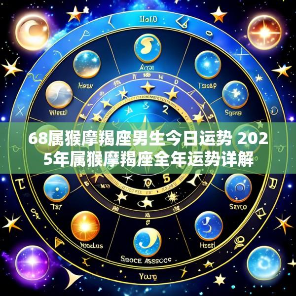 68属猴摩羯座男生今日运势 2025年属猴摩羯座全年运势详解