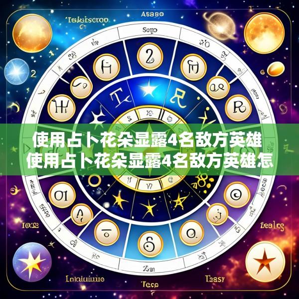 使用占卜花朵显露4名敌方英雄 使用占卜花朵显露4名敌方英雄怎么办
