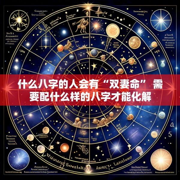 什么八字的人会有“双妻命” 需要配什么样的八字才能化解