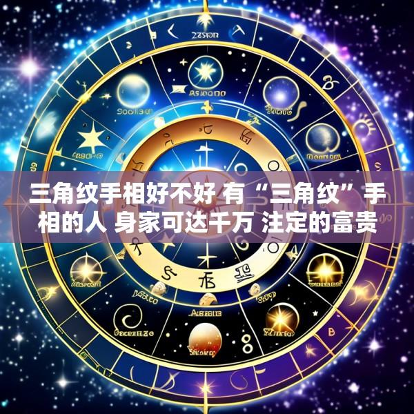 三角纹手相好不好 有“三角纹”手相的人 身家可达千万 注定的富贵命
