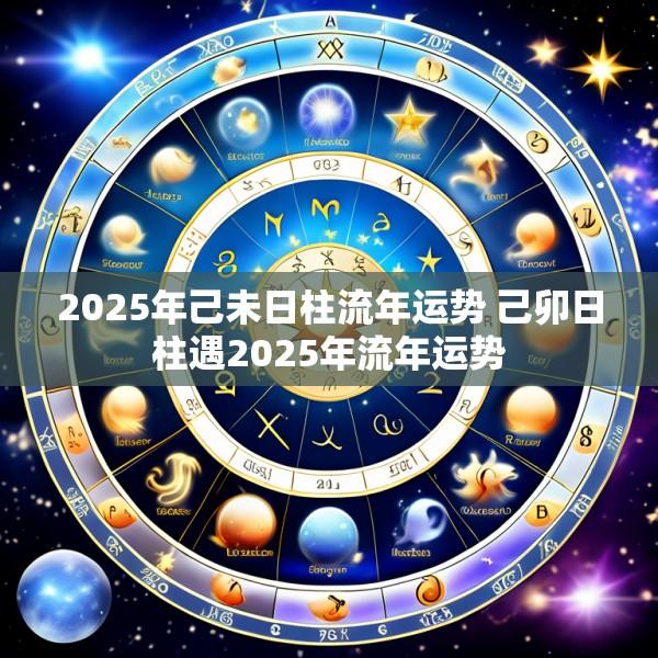 2025年己未日柱流年运势 己卯日柱遇2025年流年运势
