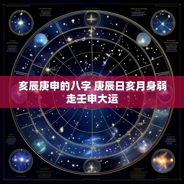 亥辰庚申的八字 庚辰日亥月身弱走壬申大运