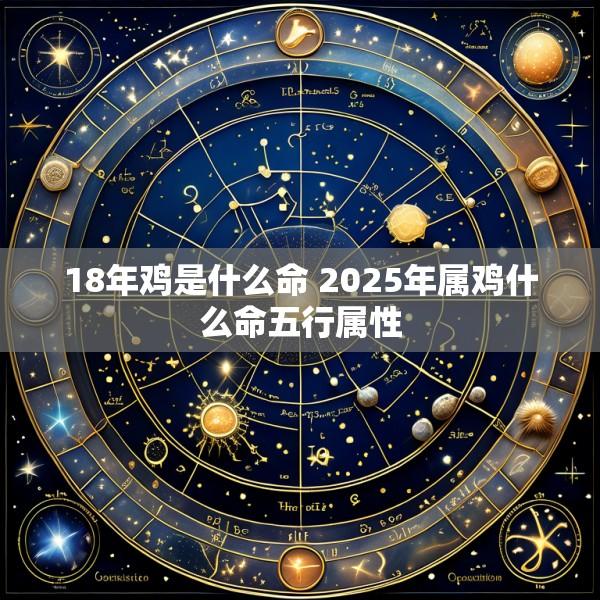 18年鸡是什么命 2025年属鸡什么命五行属性