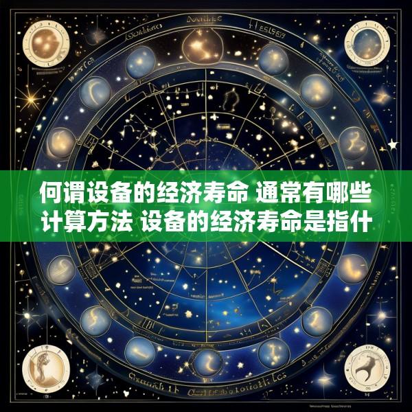 何谓设备的经济寿命 通常有哪些计算方法 设备的经济寿命是指什么所经历的时间