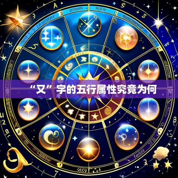 “又”字的五行属性究竟为何