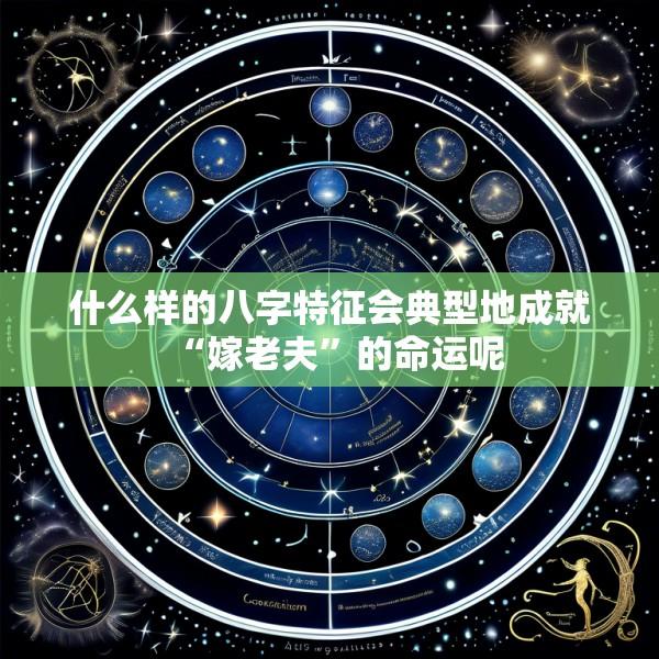 什么样的八字特征会典型地成就“嫁老夫”的命运呢