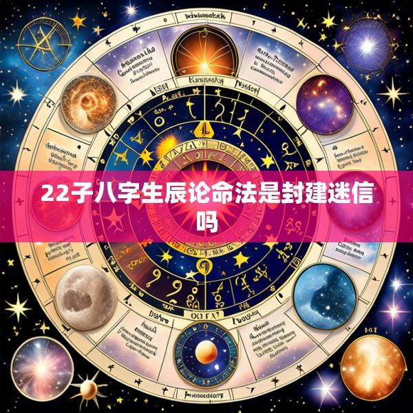 22子八字生辰论命法是封建迷信吗