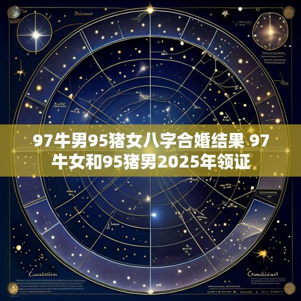 97牛男95猪女八字合婚结果 97牛女和95猪男2025年领证