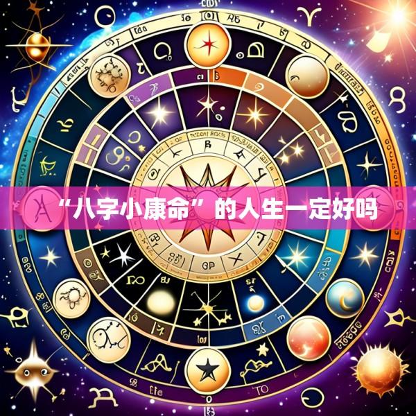 “八字小康命”的人生一定好吗