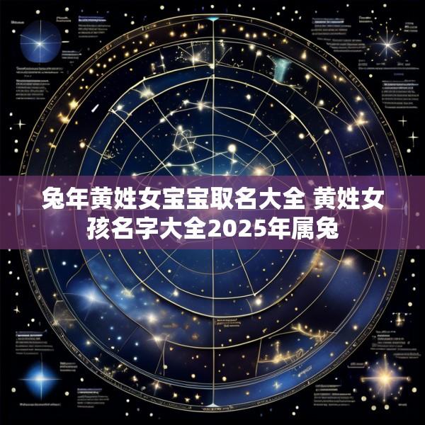 兔年黄姓女宝宝取名大全 黄姓女孩名字大全2025年属兔