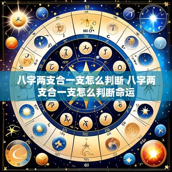 八字两支合一支怎么判断 八字两支合一支怎么判断命运