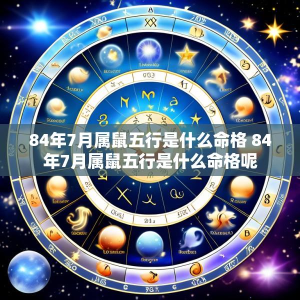 84年7月属鼠五行是什么命格 84年7月属鼠五行是什么命格呢