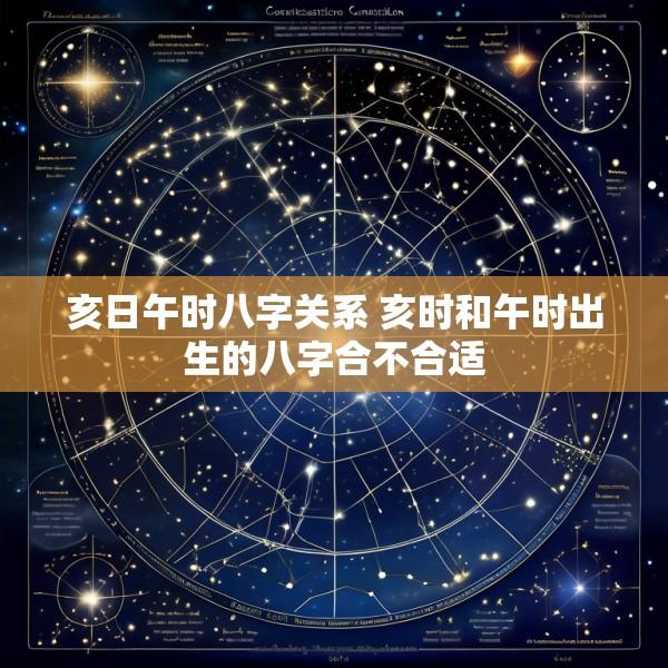 亥日午时八字关系 亥时和午时出生的八字合不合适
