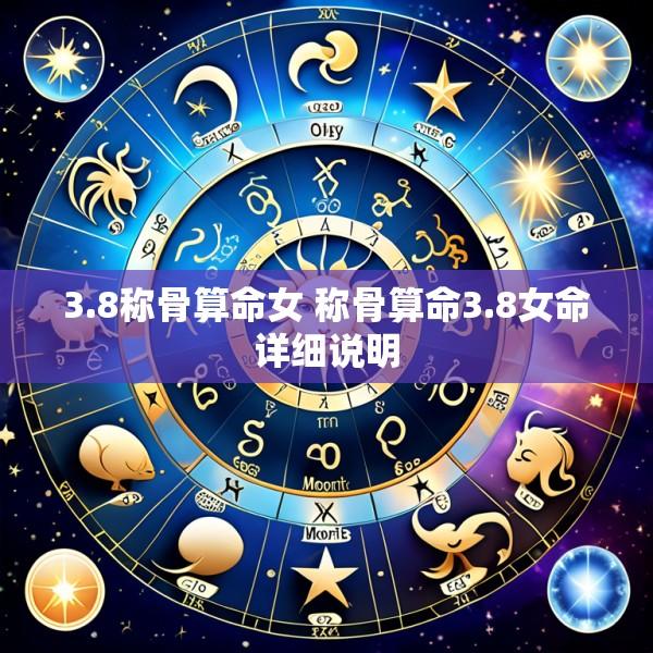 3.8称骨算命女 称骨算命3.8女命详细说明
