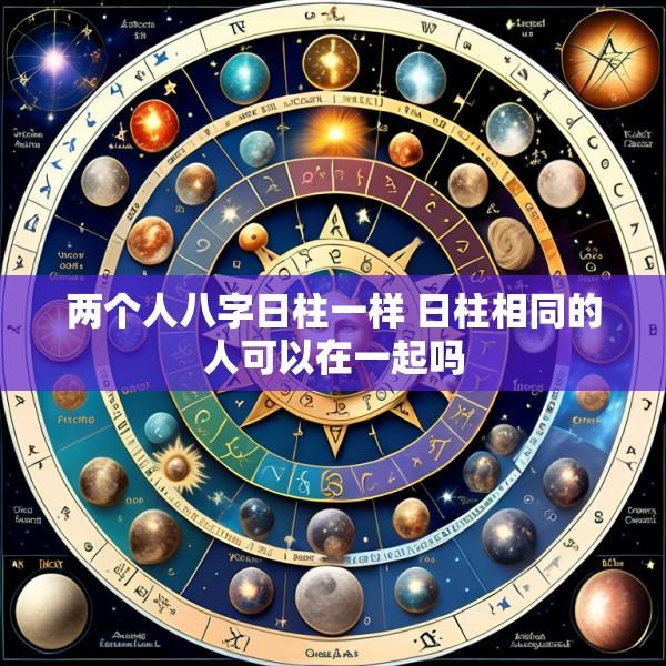 两个人八字日柱一样 日柱相同的人可以在一起吗