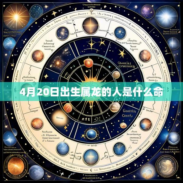 4月20日出生属龙的人是什么命