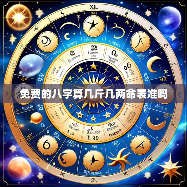 免费的八字算几斤几两命表准吗