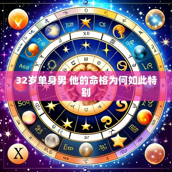 32岁单身男 他的命格为何如此特别