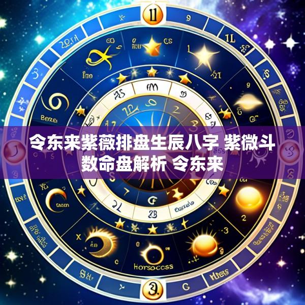 令东来紫薇排盘生辰八字 紫微斗数命盘解析 令东来