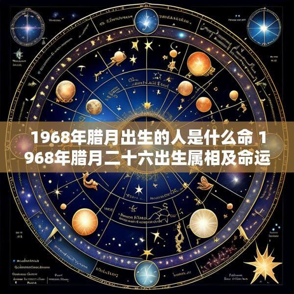 1968年腊月出生的人是什么命 1968年腊月二十六出生属相及命运