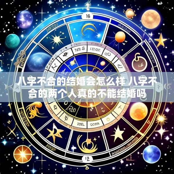 八字不合的结婚会怎么样 八字不合的两个人真的不能结婚吗
