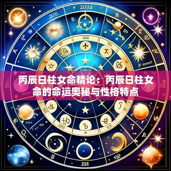 丙辰日柱女命精论：丙辰日柱女命的命运奥秘与性格特点