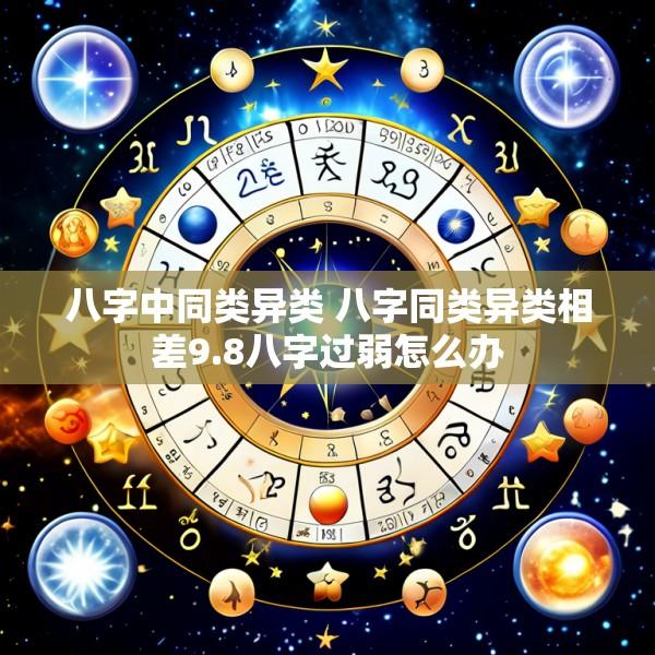 八字中同类异类 八字同类异类相差9.8八字过弱怎么办
