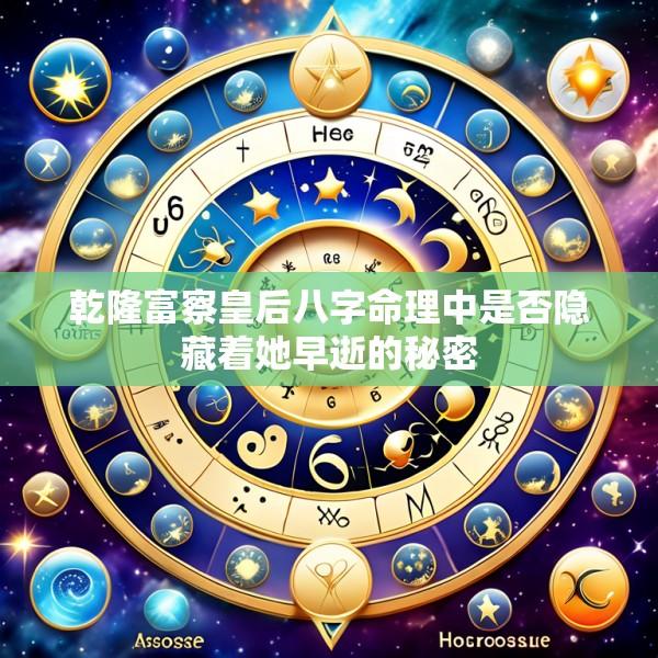 乾隆富察皇后八字命理中是否隐藏着她早逝的秘密