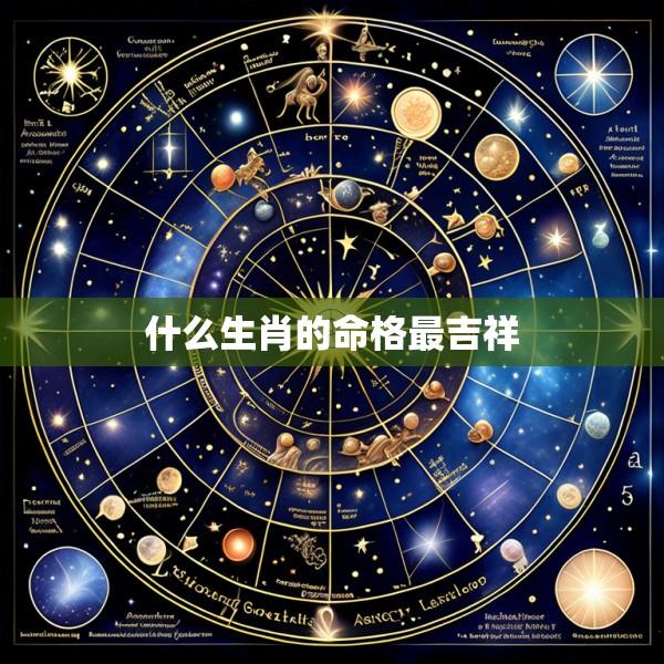 什么生肖的命格最吉祥