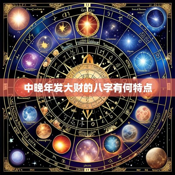 中晚年发大财的八字有何特点