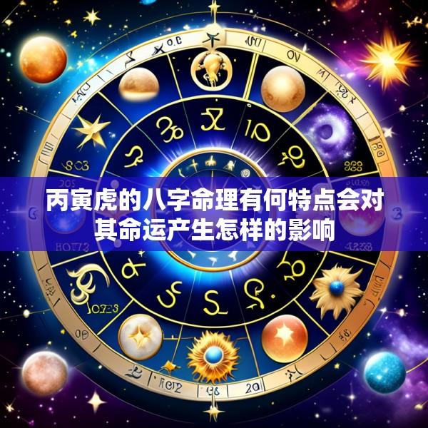 丙寅虎的八字命理有何特点会对其命运产生怎样的影响