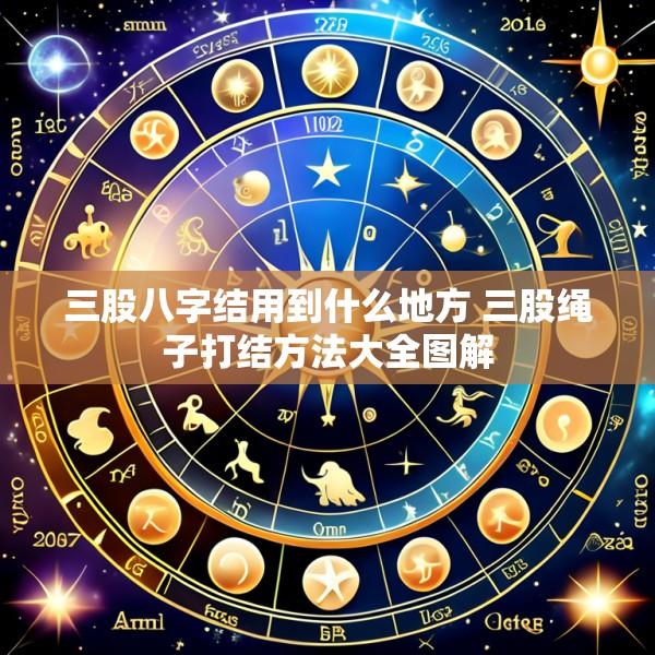 三股八字结用到什么地方 三股绳子打结方法大全图解