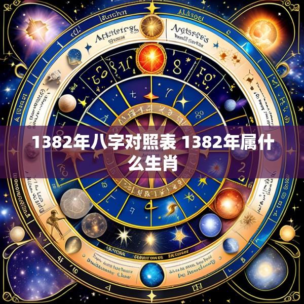 1382年八字对照表 1382年属什么生肖