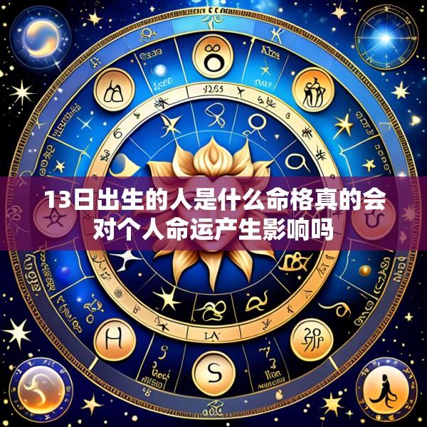 13日出生的人是什么命格真的会对个人命运产生影响吗