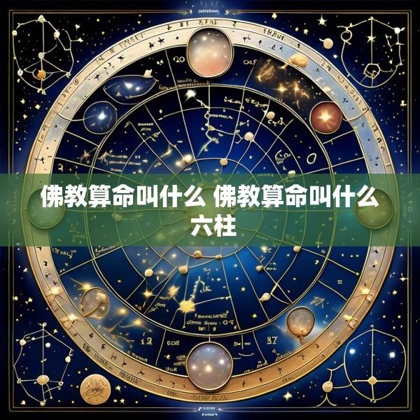 佛教算命叫什么 佛教算命叫什么 六柱