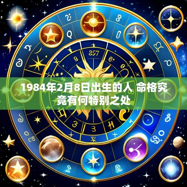 1984年2月8日出生的人 命格究竟有何特别之处
