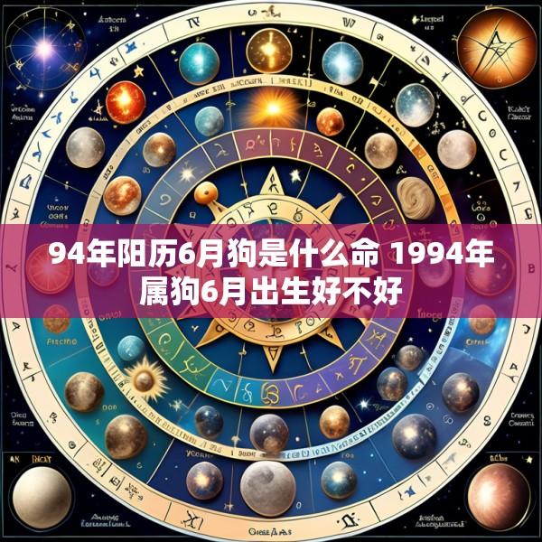 94年阳历6月狗是什么命 1994年属狗6月出生好不好