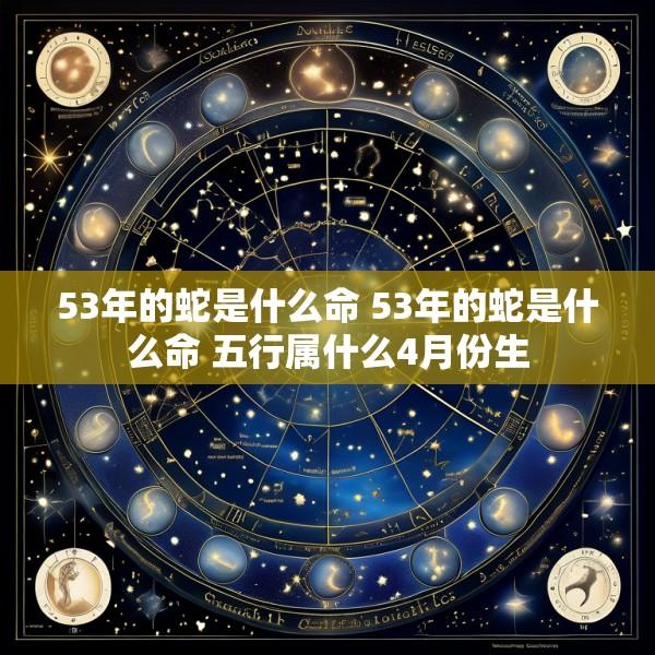53年的蛇是什么命 53年的蛇是什么命 五行属什么4月份生