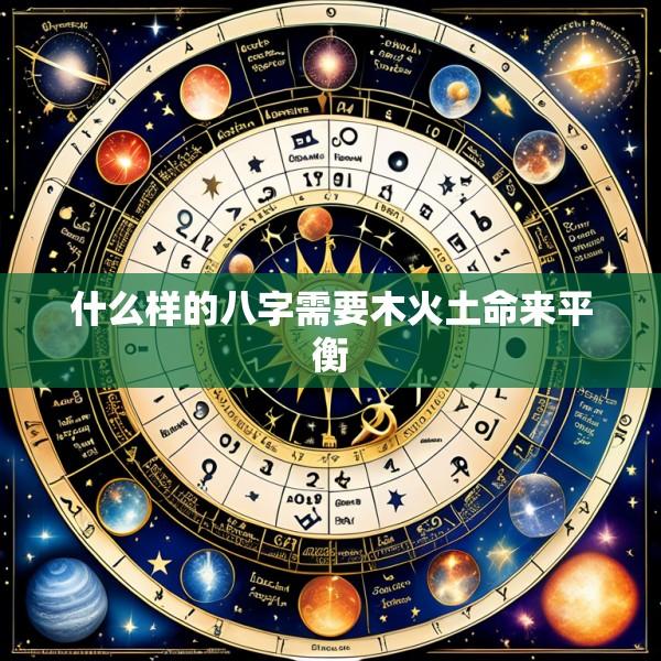 什么样的八字需要木火土命来平衡