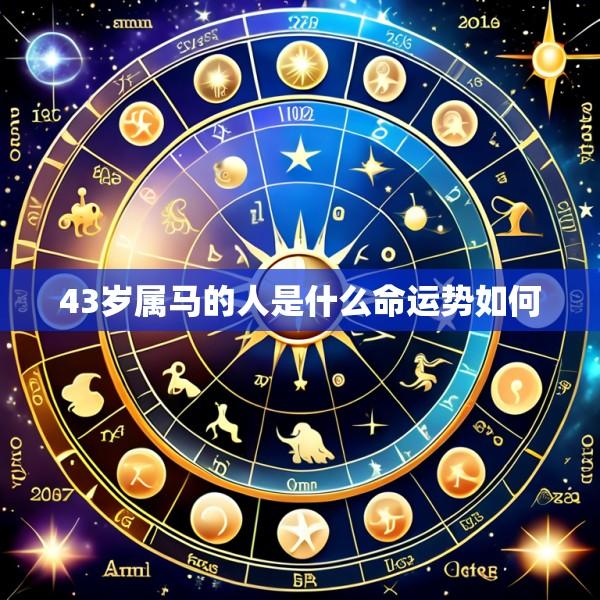 43岁属马的人是什么命运势如何