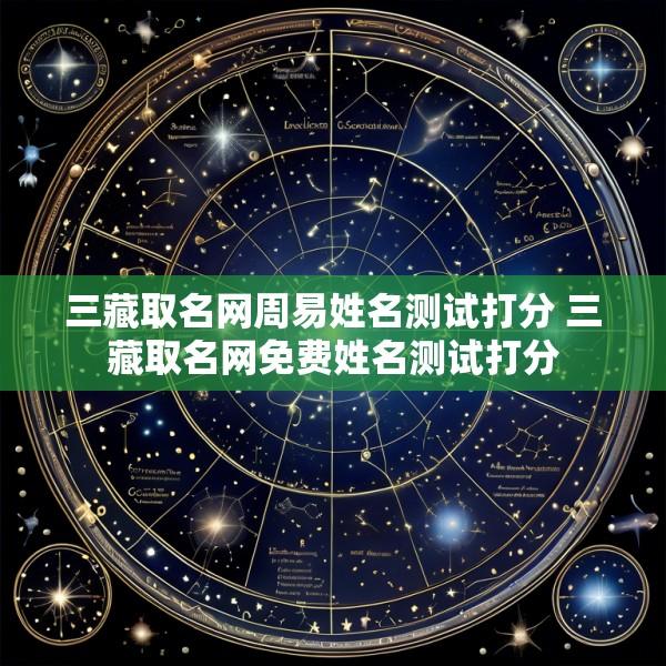三藏取名网周易姓名测试打分 三藏取名网免费姓名测试打分